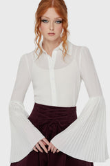 Alexandra's Mournng Shirt [White] Killstar / Womens