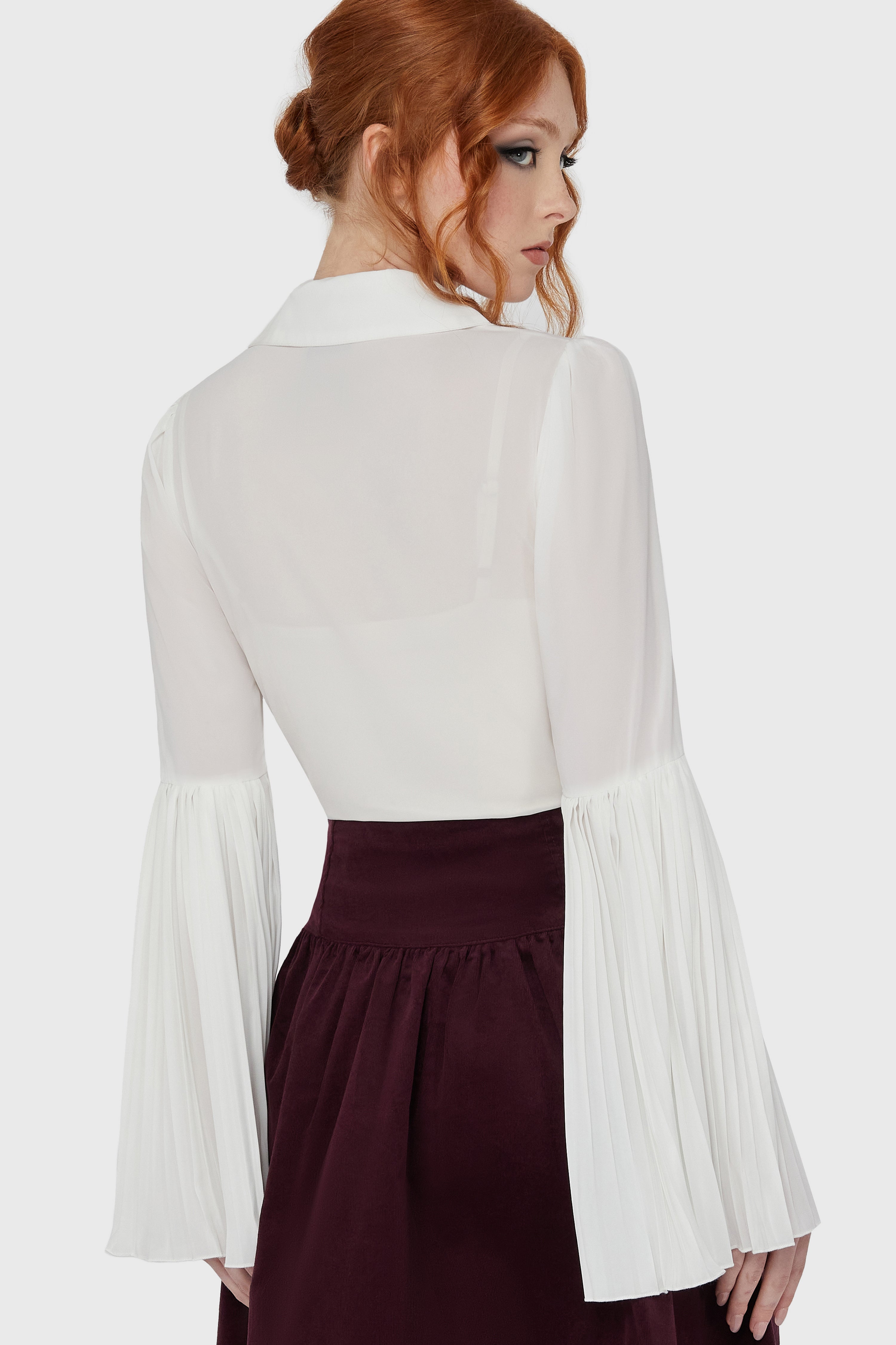 Alexandra's Mournng Shirt [White] Killstar / Womens