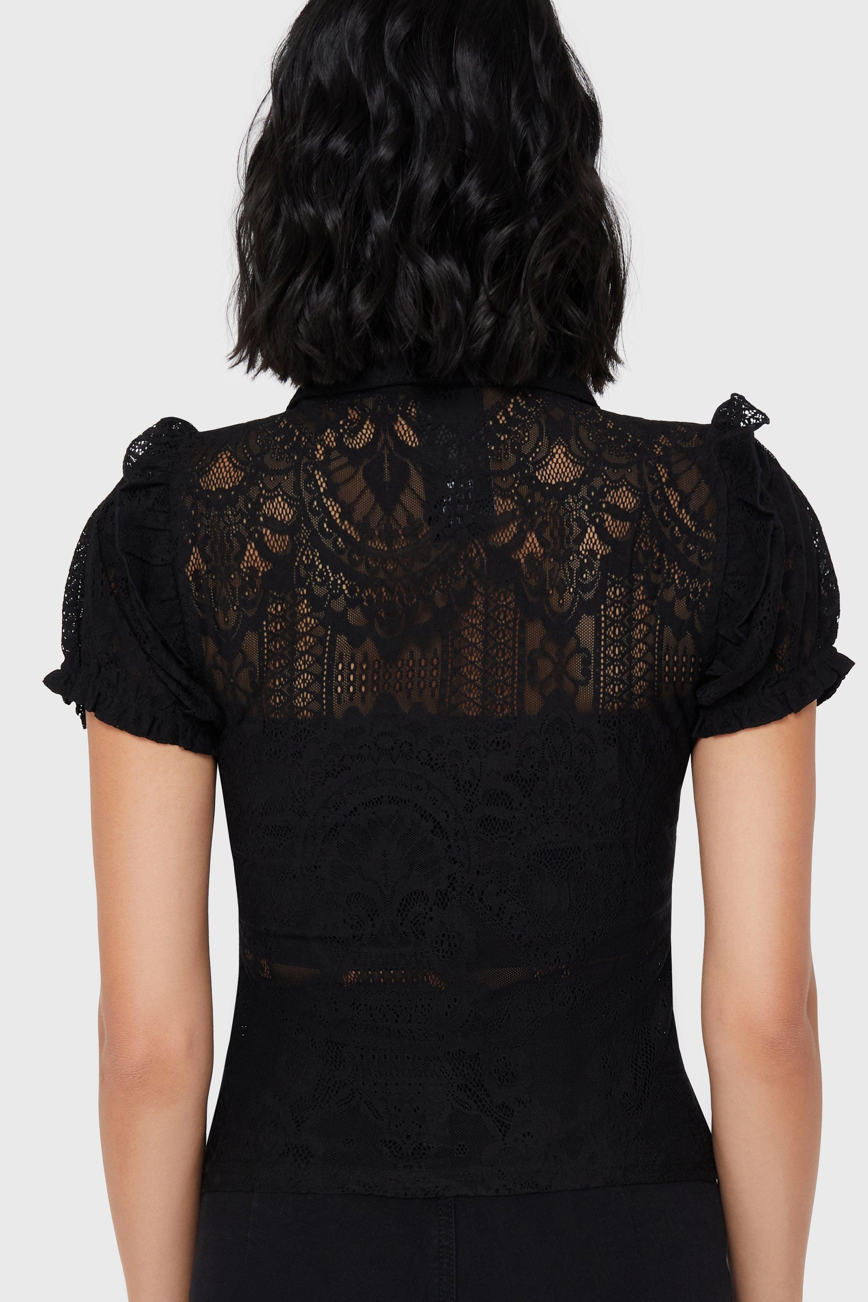 Vexina Lace Collar Blouse Killstar / Womens