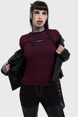 Abyssal Elegy Knitted Top Killstar / Womens