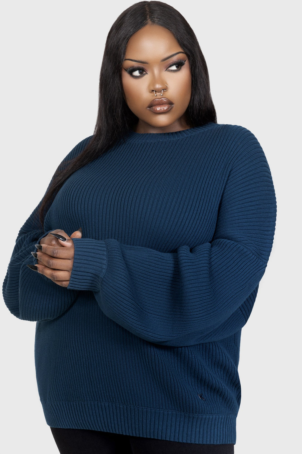 Belinda Sweater [TEAL] Killstar / Womens