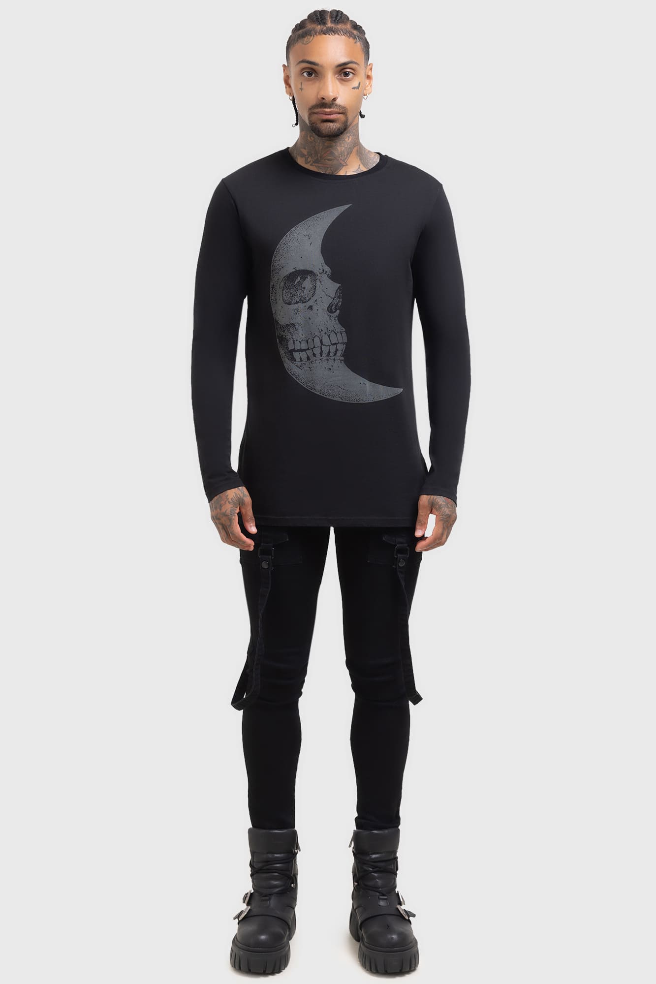 Lunar Crescent Long Sleeve Top Killstar / Womens