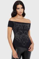 Nocturnal Wolf Top Killstar / Womens