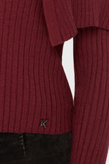 Dusk Empress Knit Top [Red] Killstar / Womens