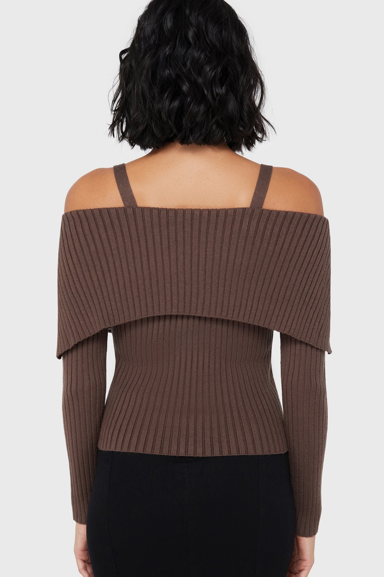 Dusk Empress Knit Top [Brown] Killstar / Womens