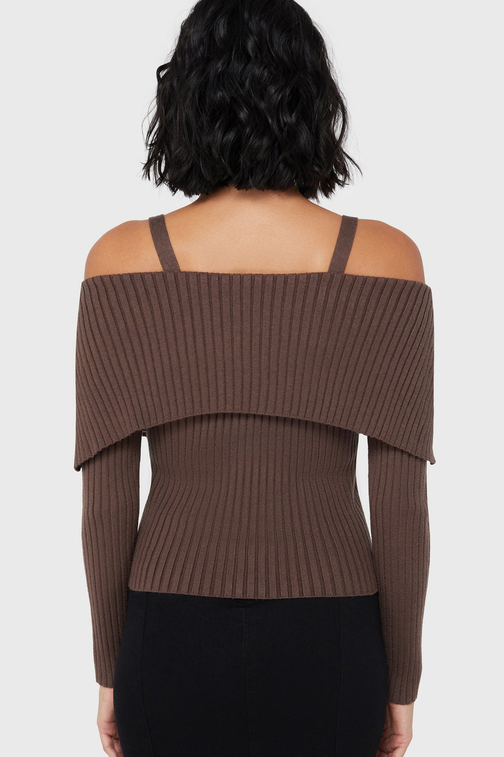 Dusk Empress Knit Top [Brown] Killstar / Womens