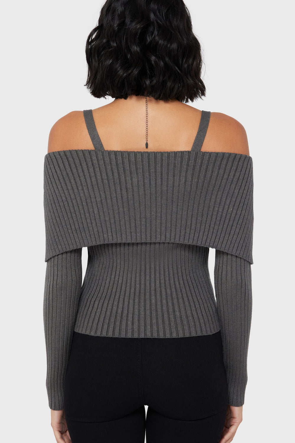 Dusk Empress Knit Top [Grey] Killstar / Womens