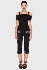 Graveyard Swing Bardot Top Killstar / Womens