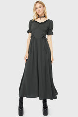 Jocasta Maxi Dress Short Sleeve [GREEN] Killstar / Womens