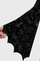 Yours Cruelly Bat Sleeve Top Killstar / Womens