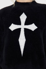 Dead Romantic Sweater [BLACK/WHITE] Killstar / Womens