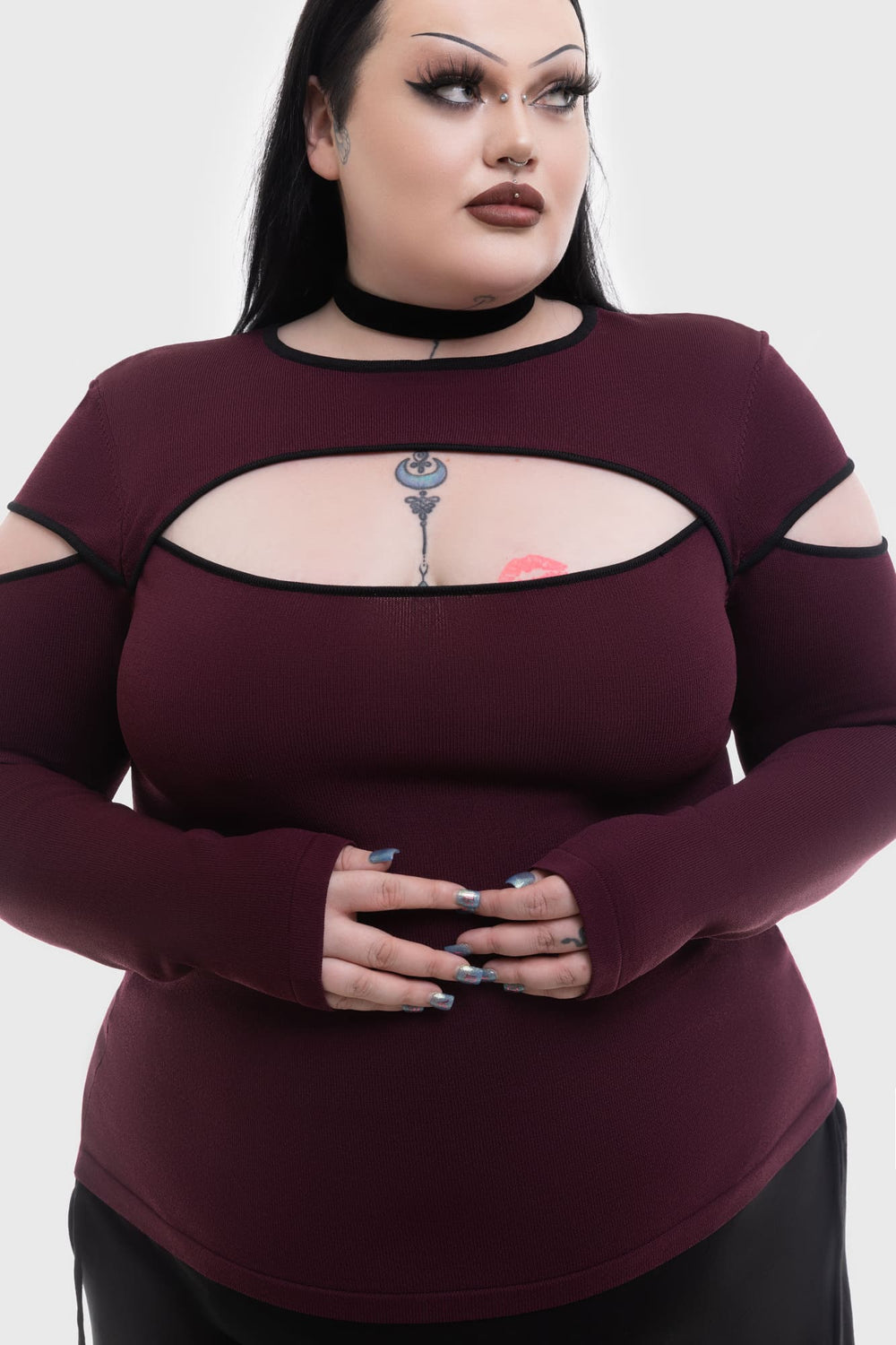 Abyssal Elegy Knitted Top Killstar / Womens