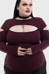 Abyssal Elegy Knitted Top Killstar / Womens