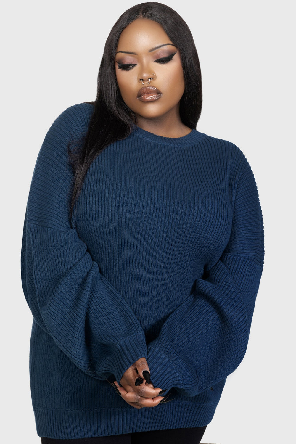 Belinda Sweater [TEAL] Killstar / Womens