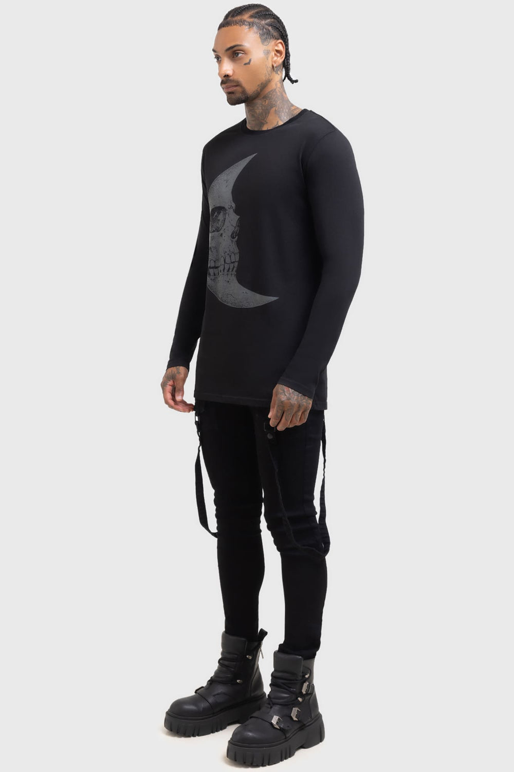 Lunar Crescent Long Sleeve Top Killstar / Womens