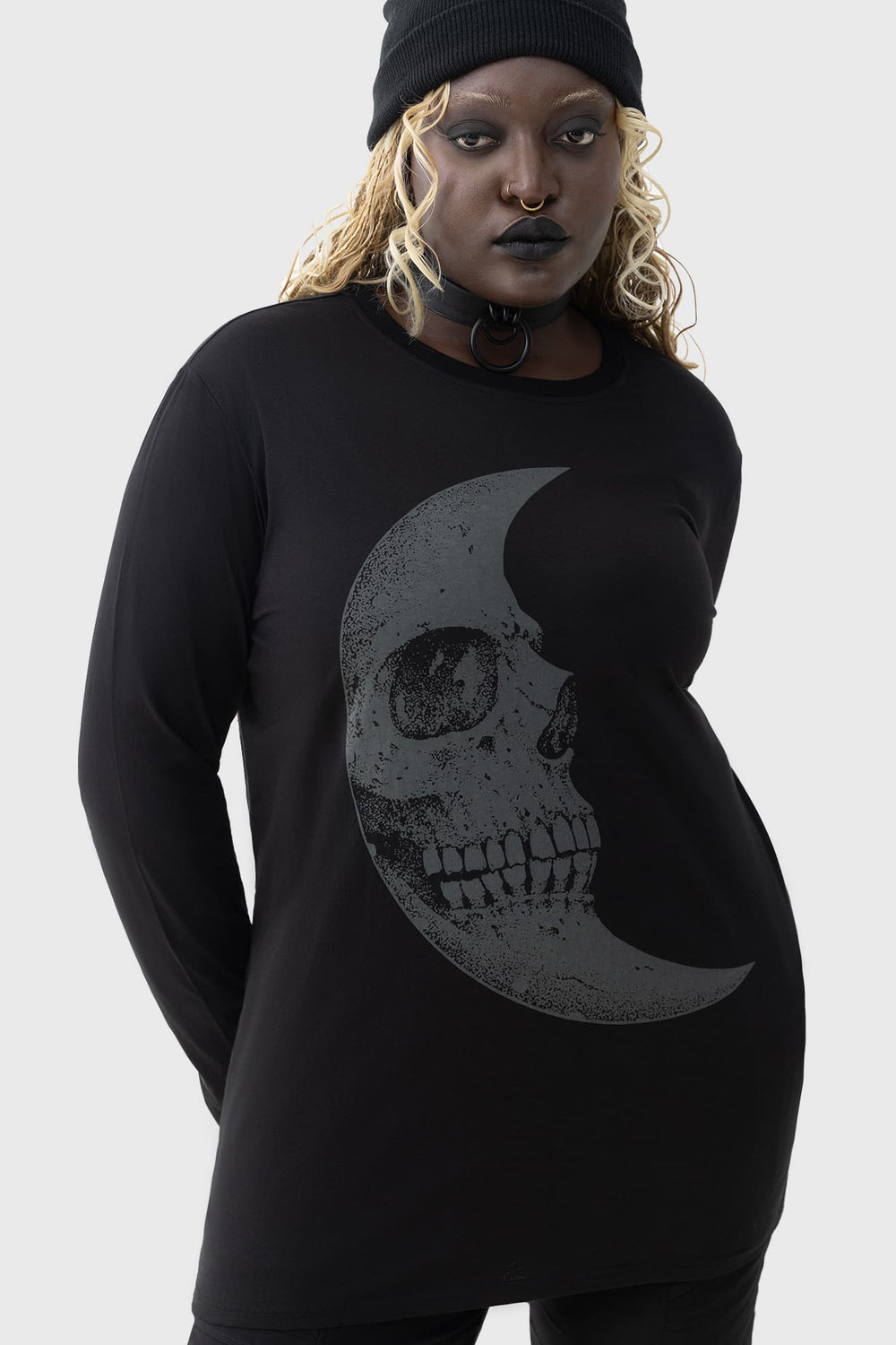 Lunar Crescent Long Sleeve Top Killstar / Womens