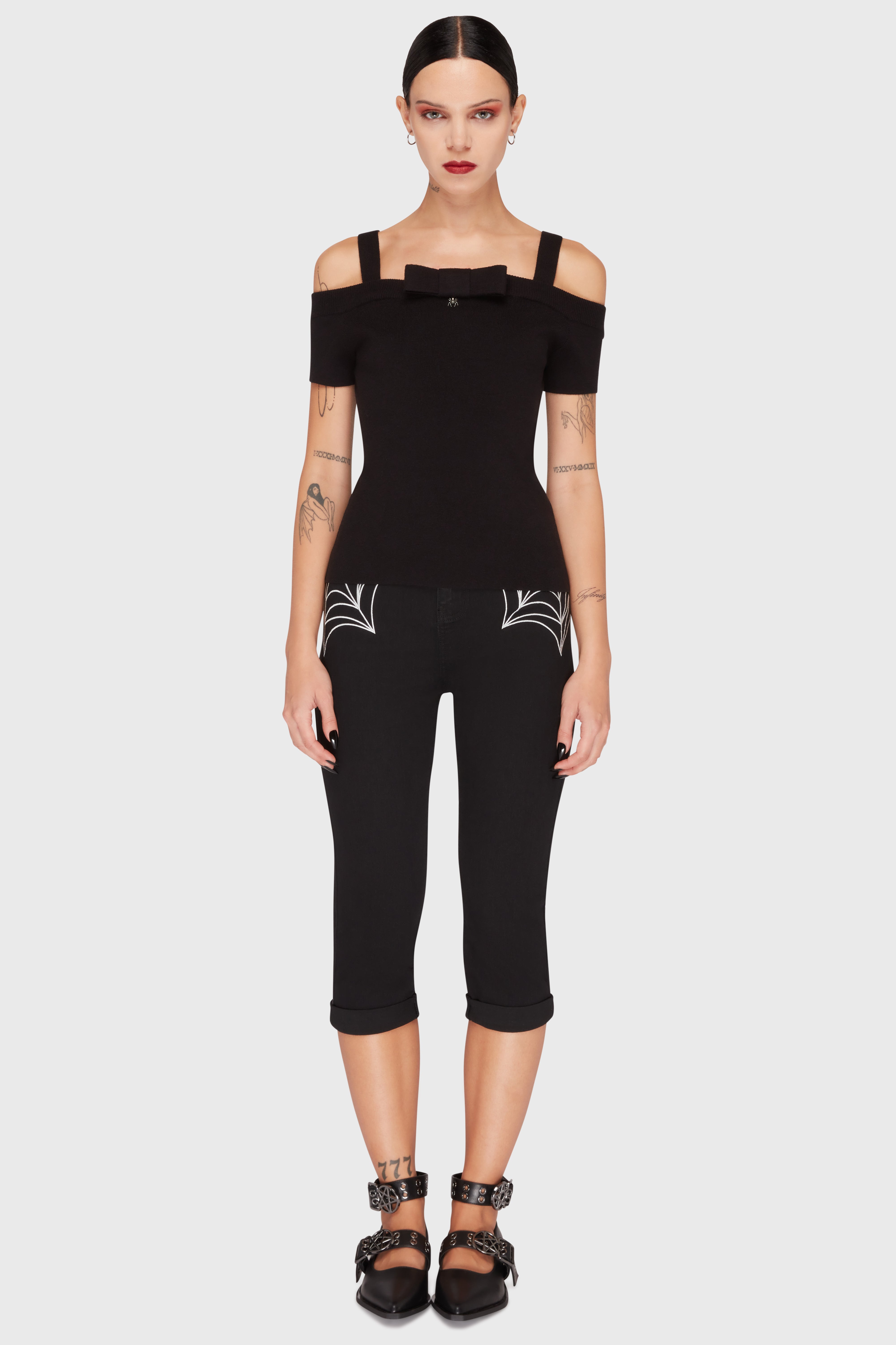 Graveyard Swing Bardot Top Killstar / Womens