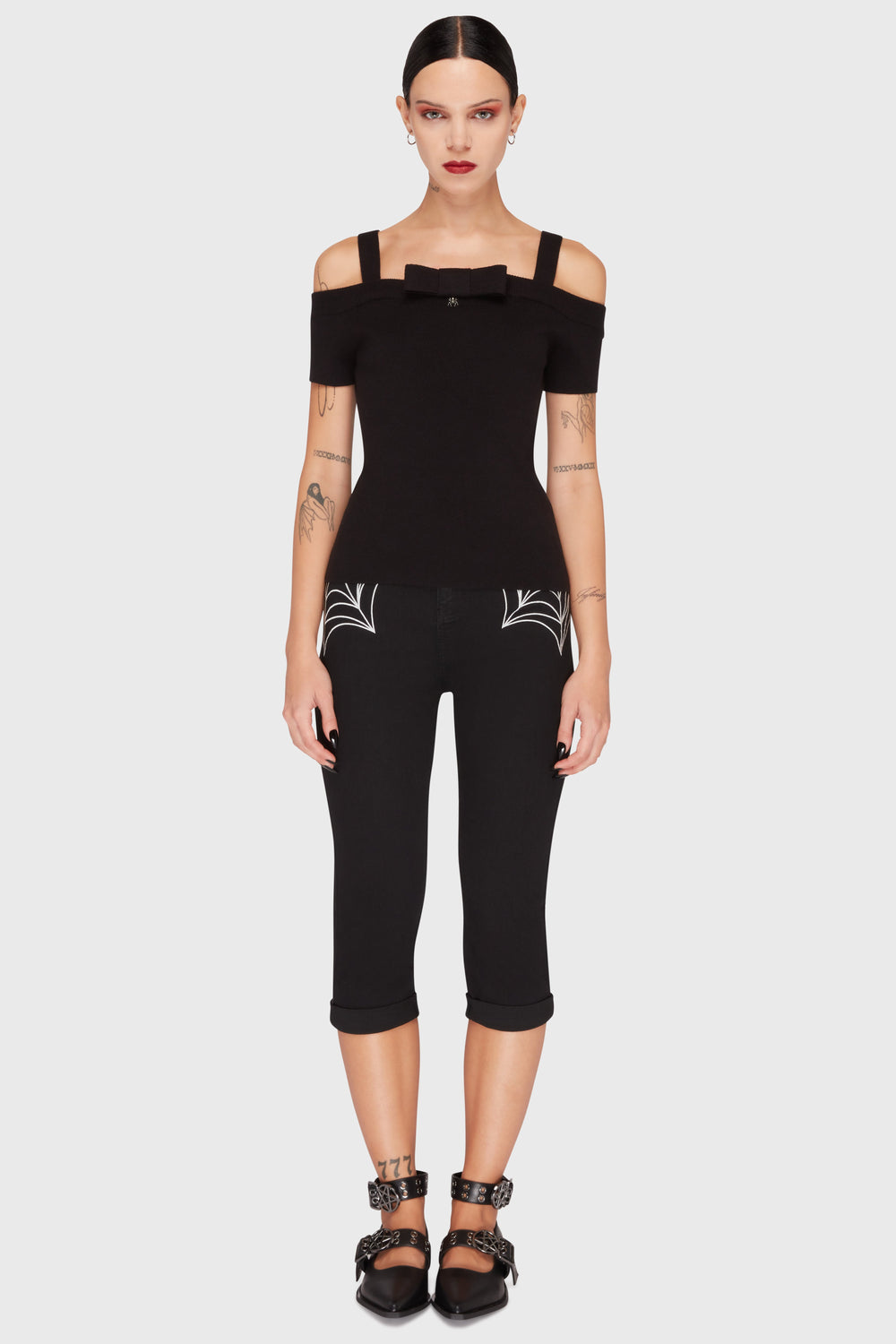 Graveyard Swing Bardot Top Killstar / Womens