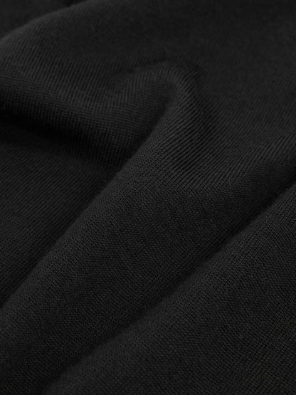 Reiss Slim Fit Merino Wool Roll Neck Jumper in Black
