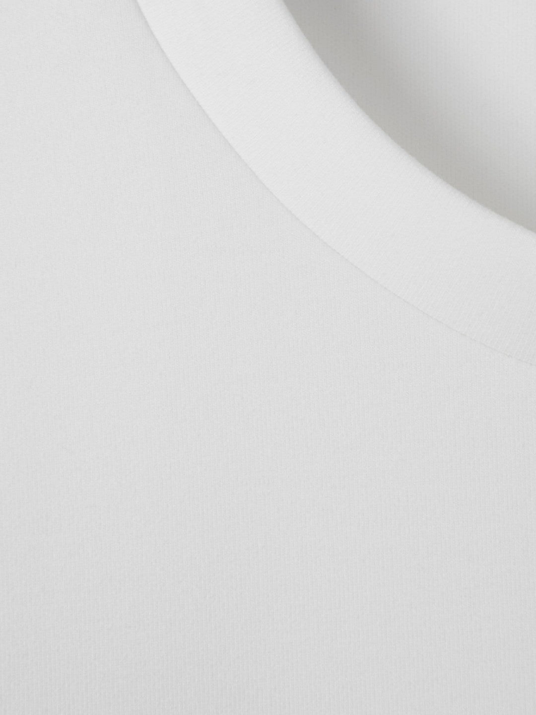 Reiss Interlock Jersey Crew Neck T-Shirt in White