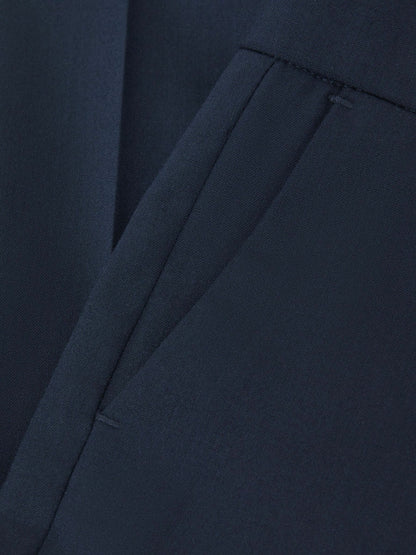 Reiss 3-9 yrs Wool Blend Adjustable Trousers in Navy