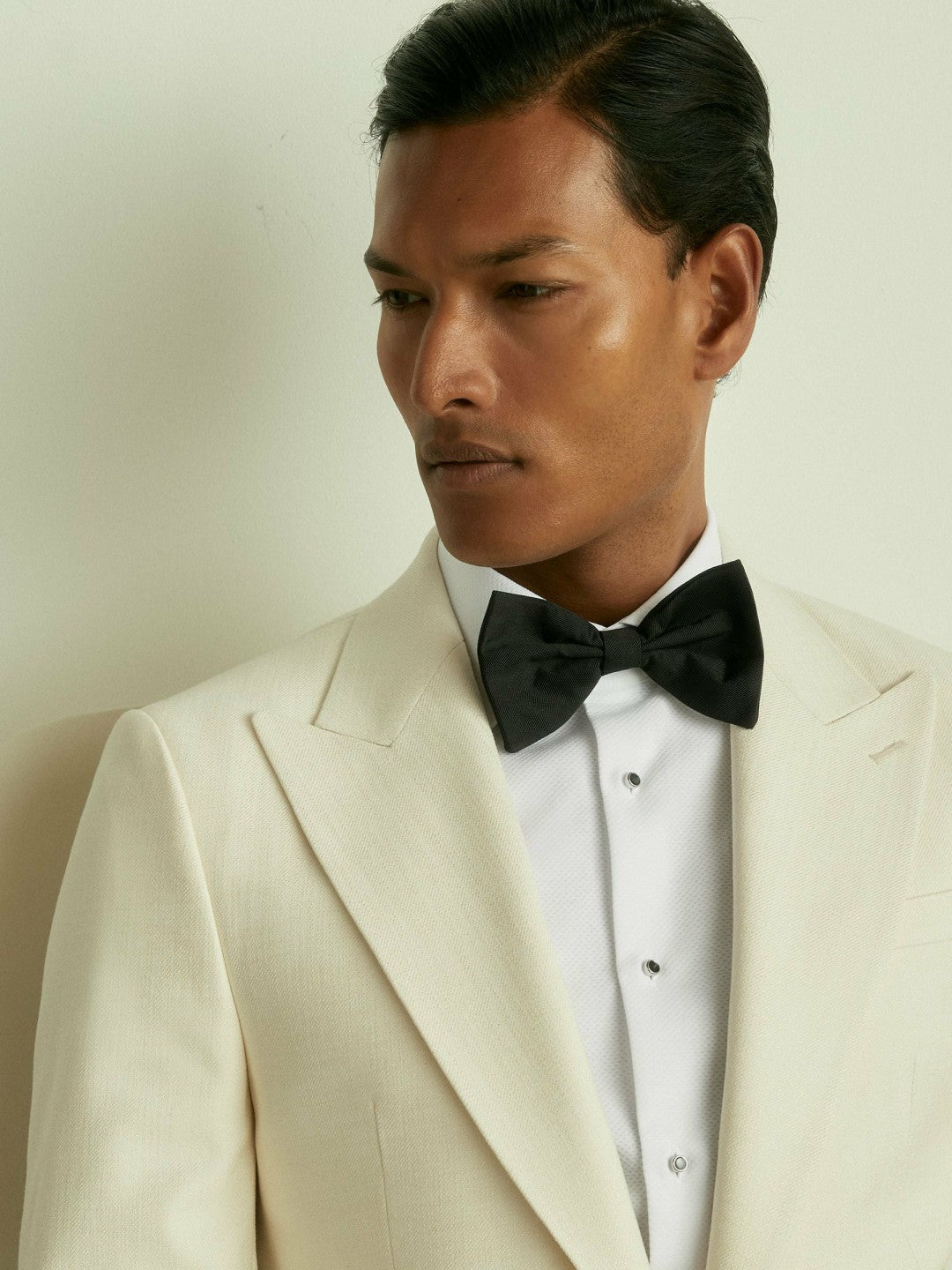 Reiss Grosgrain Silk Bow Tie in Black