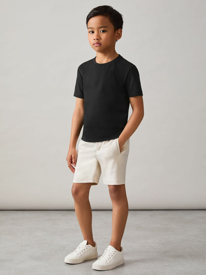 Reiss 3-9 yrs Crew Neck T-Shirt in Black