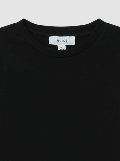 Reiss 3-9 yrs Crew Neck T-Shirt in Black