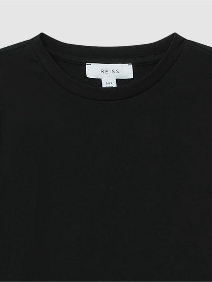 Reiss 3-9 yrs Crew Neck T-Shirt in Black