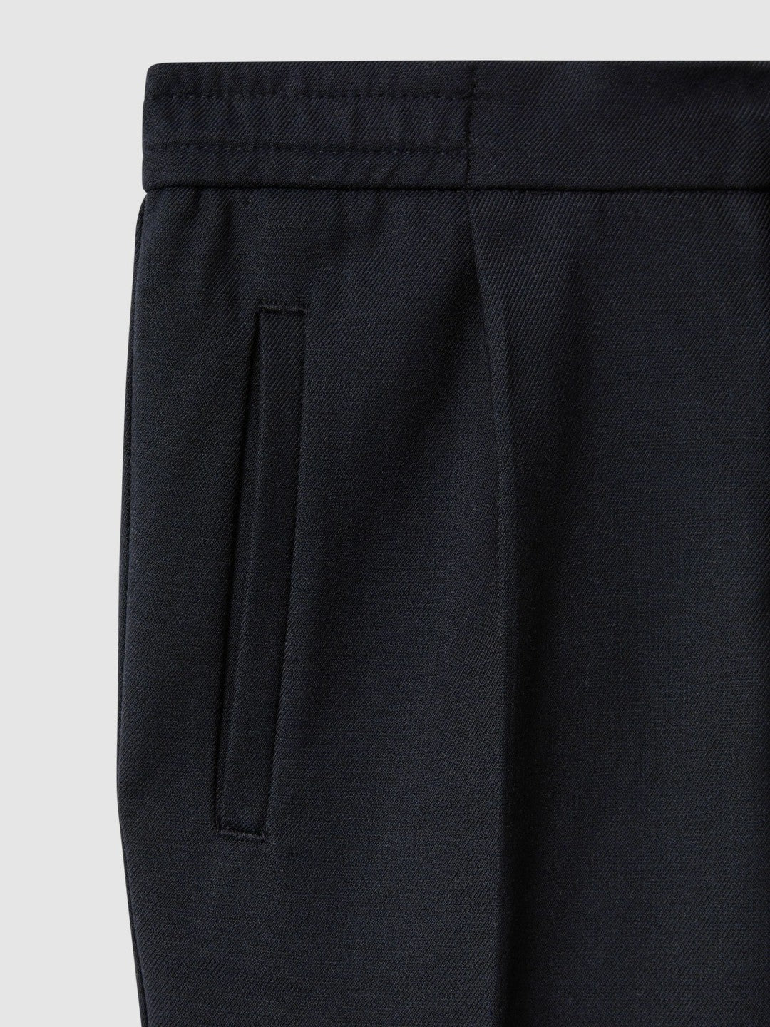 Reiss 3-9 yrs Relaxed Elasticated Trousers with Turn-Ups in Navy
