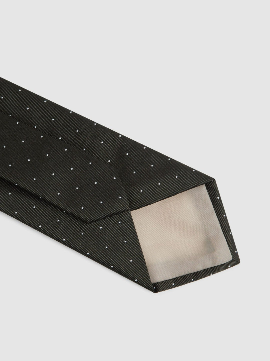 Reiss Polka Dot Silk Tie in Dark Green