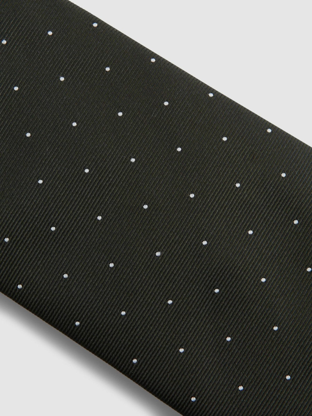 Reiss Polka Dot Silk Tie in Dark Green