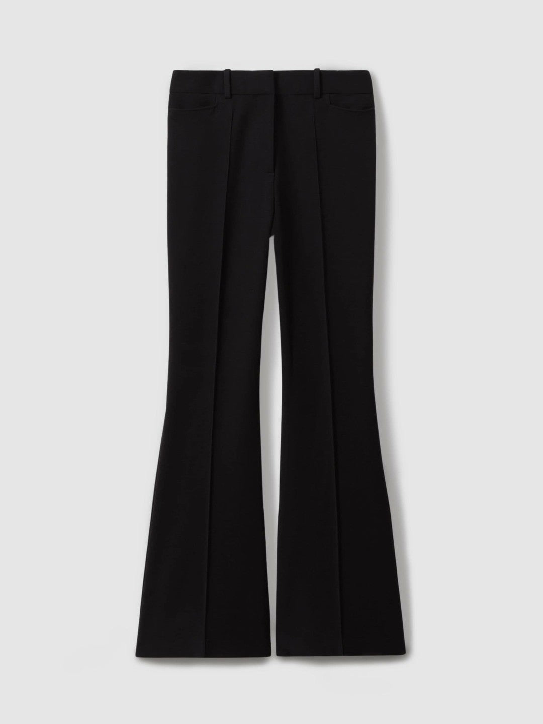 Reiss Flared Suit Trousers in Black