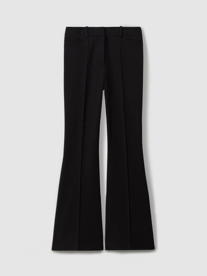 Reiss Flared Suit Trousers in Black