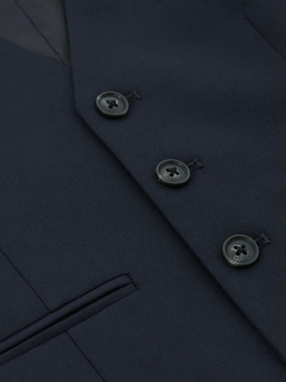 Reiss 3-9 yrs Wool Blend Waistcoat in Navy