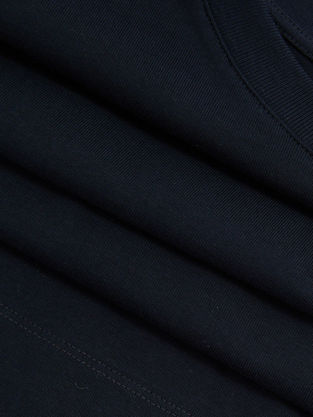 Reiss Oversized Cotton Crew Neck T-Shirt in Navy