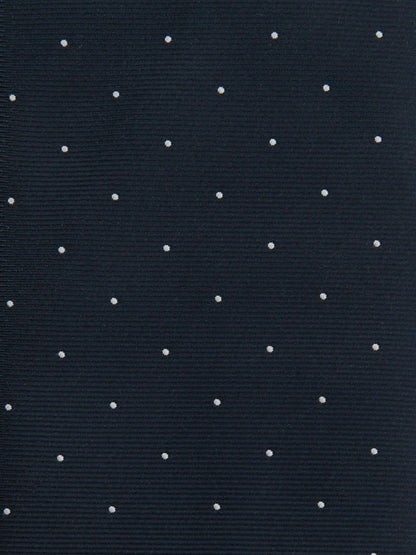 Reiss Polka Dot Silk Tie in Navy