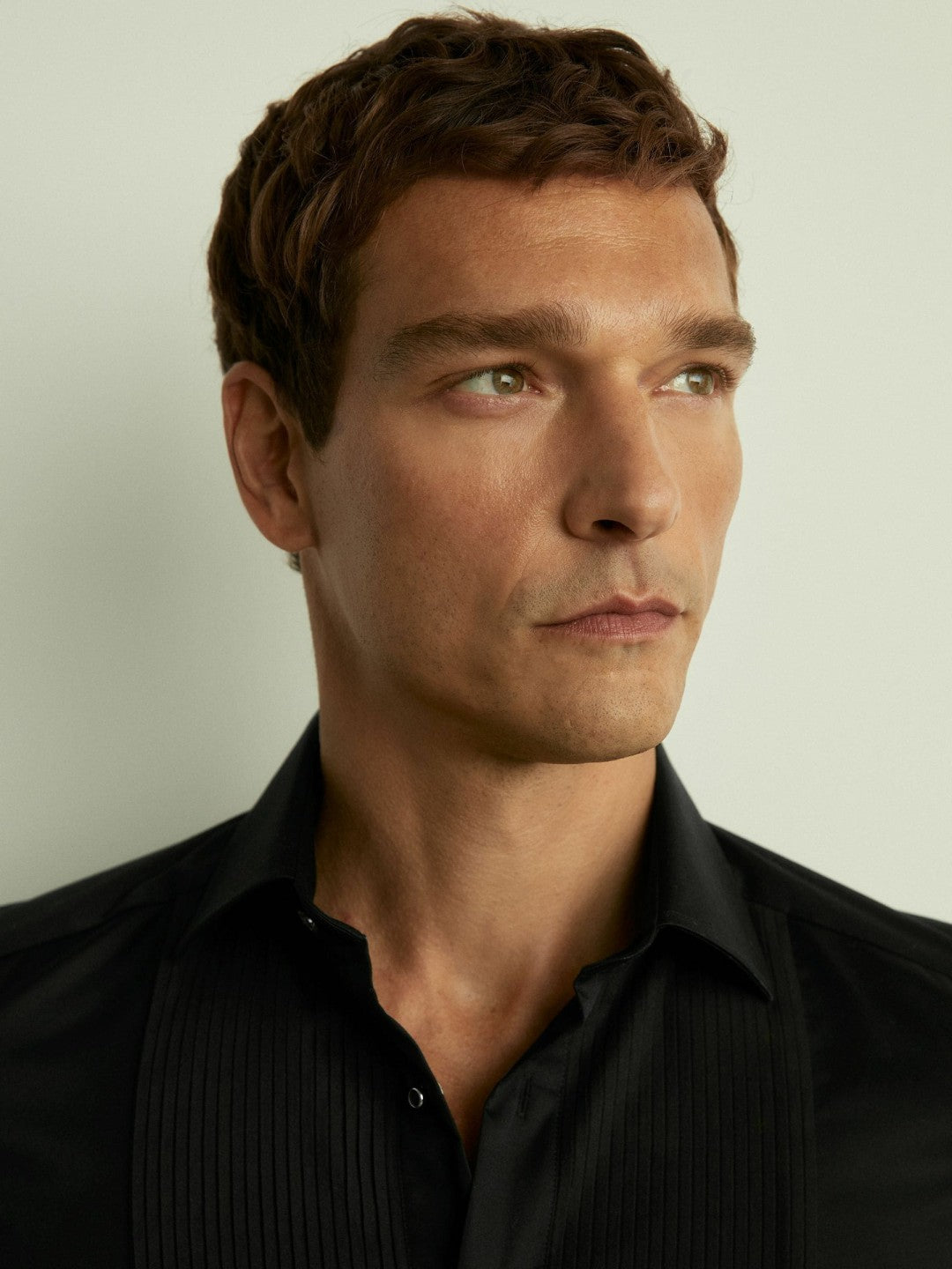 Reiss Slim Fit Cotton Dinner Shirt in Black
