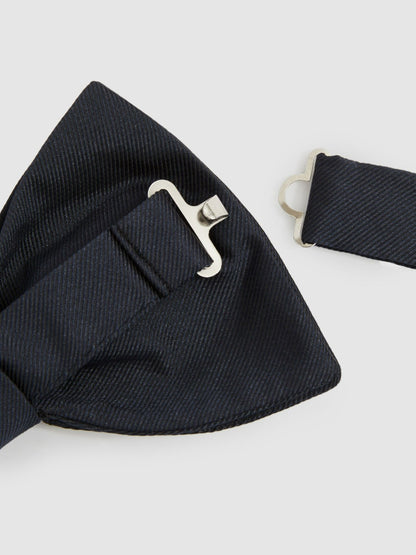 Reiss Grosgrain Silk Bow Tie in Navy
