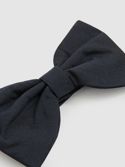 Reiss Grosgrain Silk Bow Tie in Navy