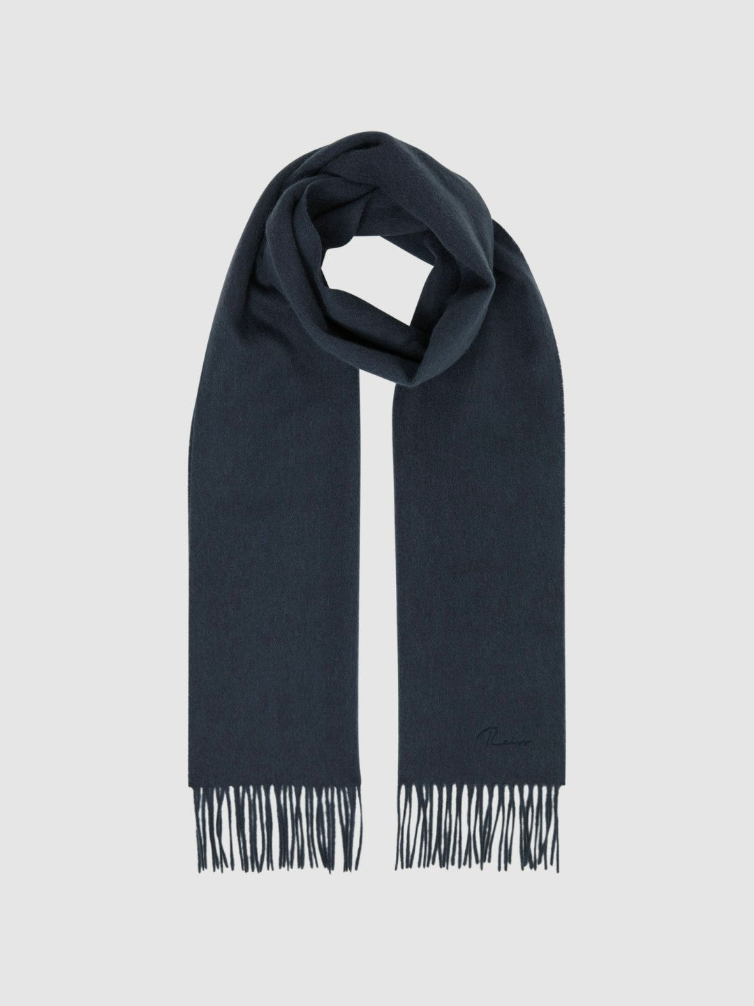 Reiss Wool and Cashmere Scarf in Airforce Blue