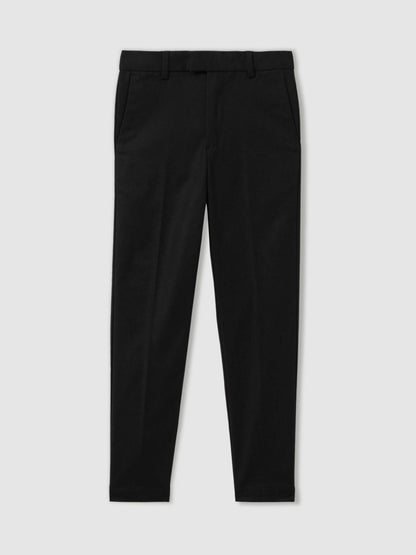 Reiss 9-13 yrs Slim Fit Tapered Chinos in Black