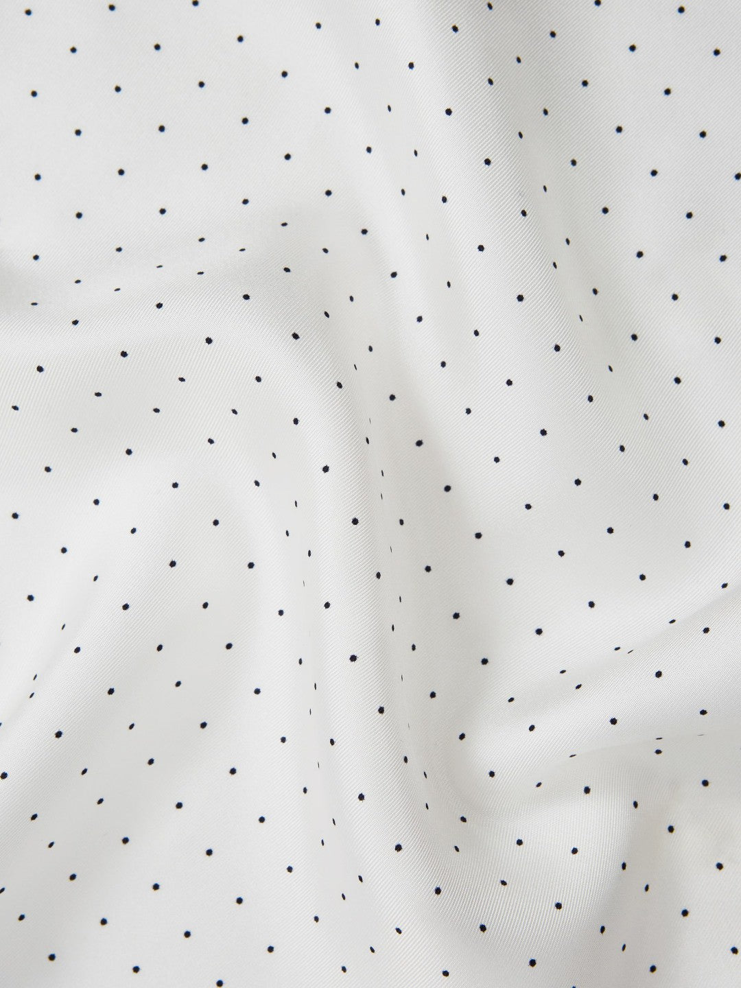 Reiss Polka Dot Silk Pocket Square in White