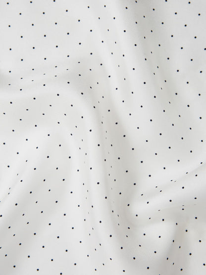 Reiss Polka Dot Silk Pocket Square in White