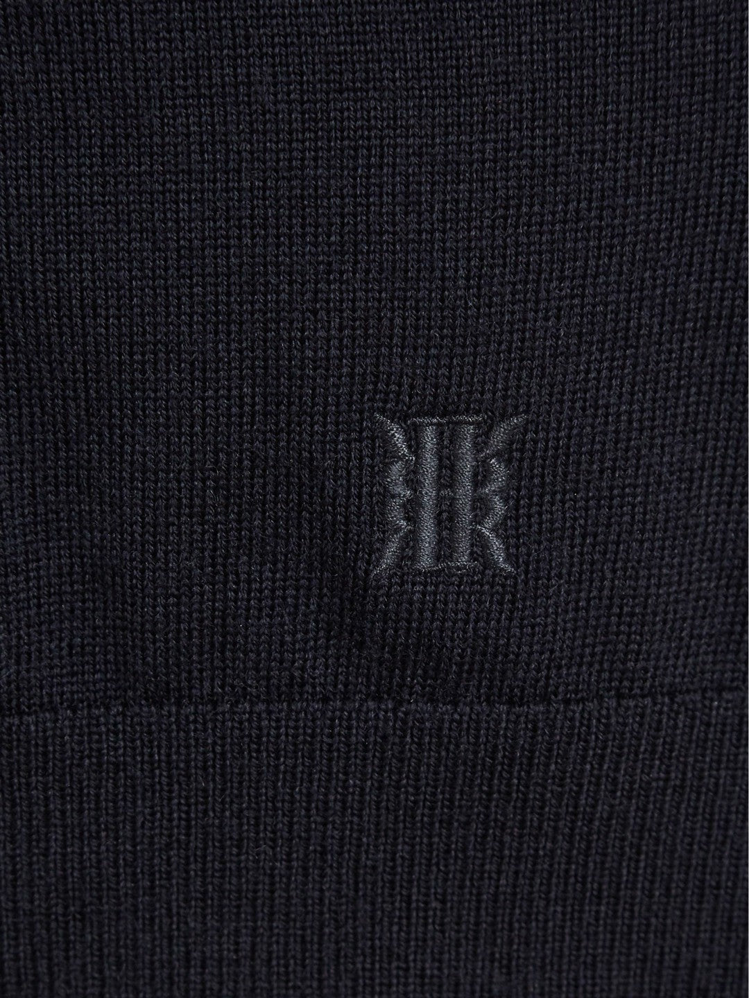 Reiss 4-9 yrs Merino Wool Zip-Neck Jumper in Navy