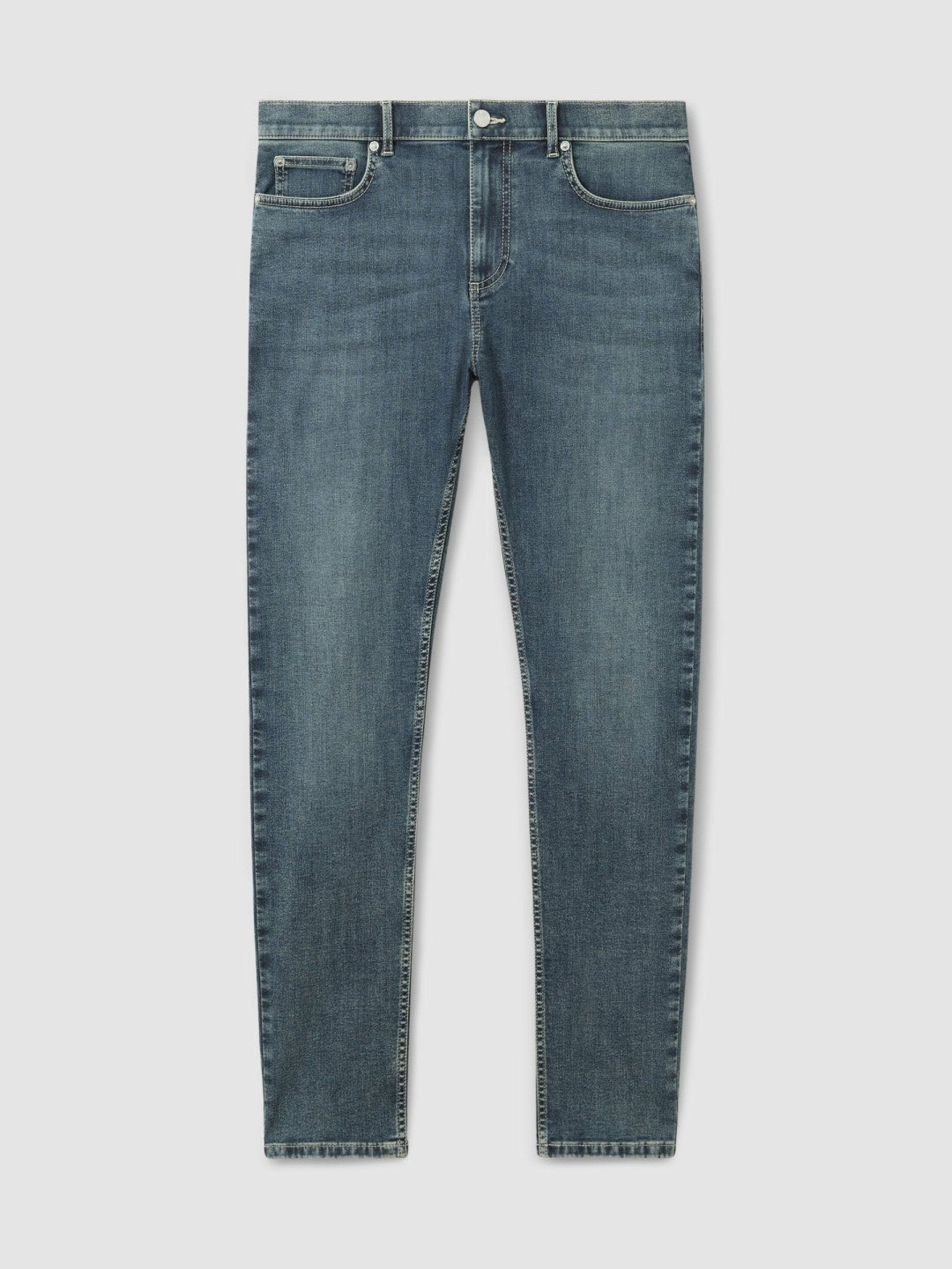 Reiss Skinny-Fit Jeans in Washed Indigo Grey Cast