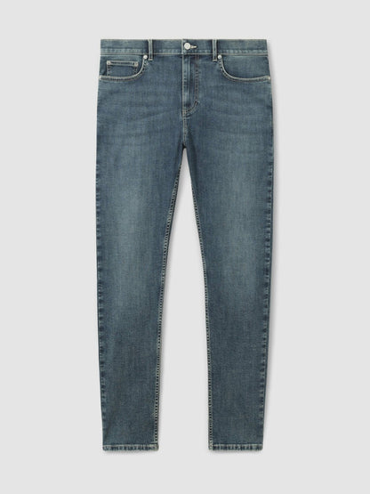 Reiss Skinny-Fit Jeans in Washed Indigo Grey Cast