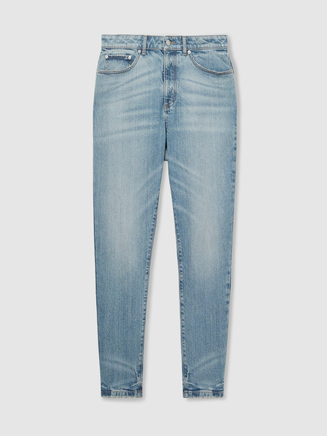Reiss Relaxed-Fit Cropped Jeans in Light Blue Wash