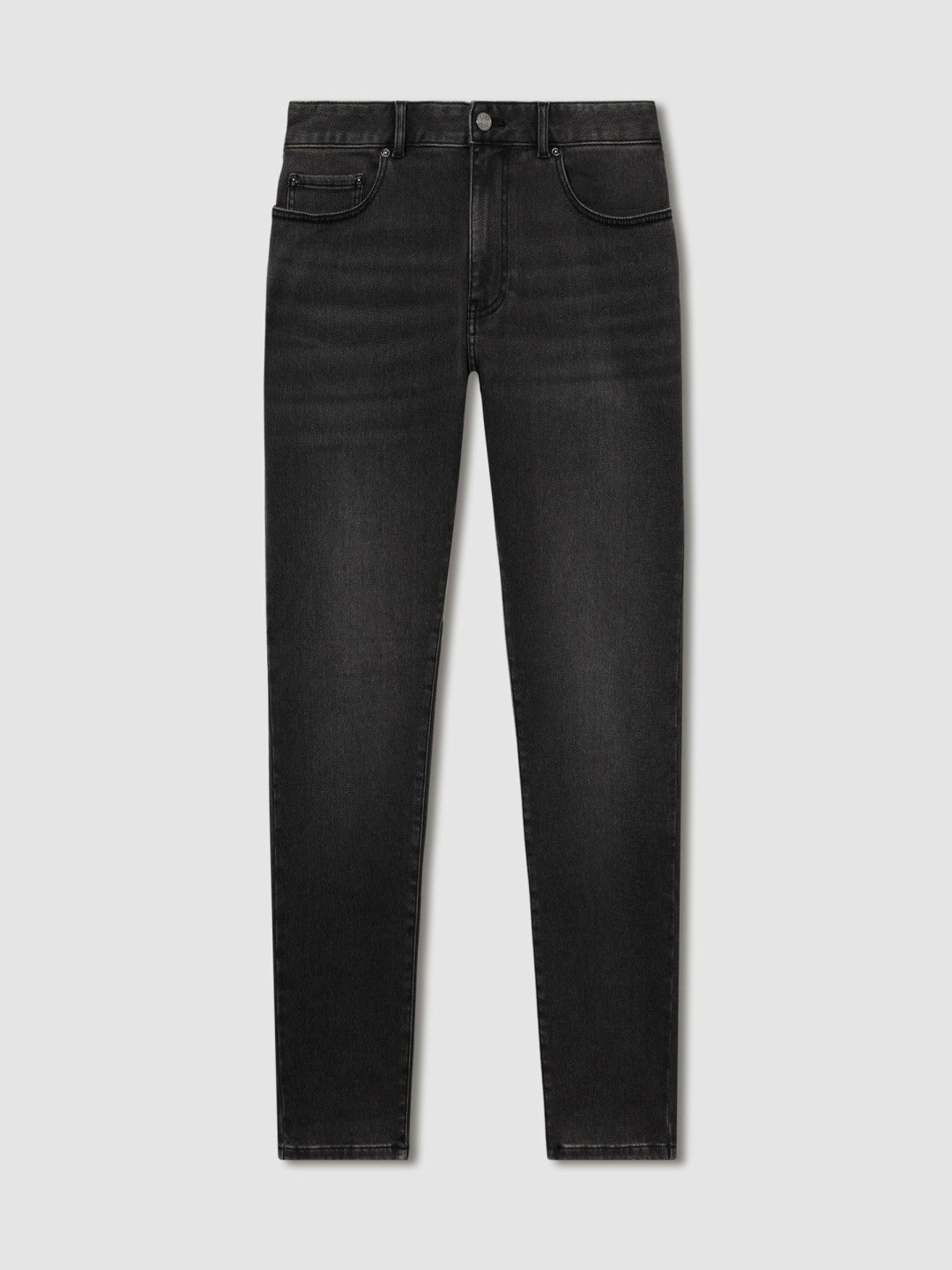 Reiss Tapered Slim-Fit Jeans in Washed Black