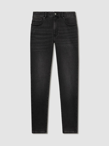 Reiss Tapered Slim-Fit Jeans in Washed Black